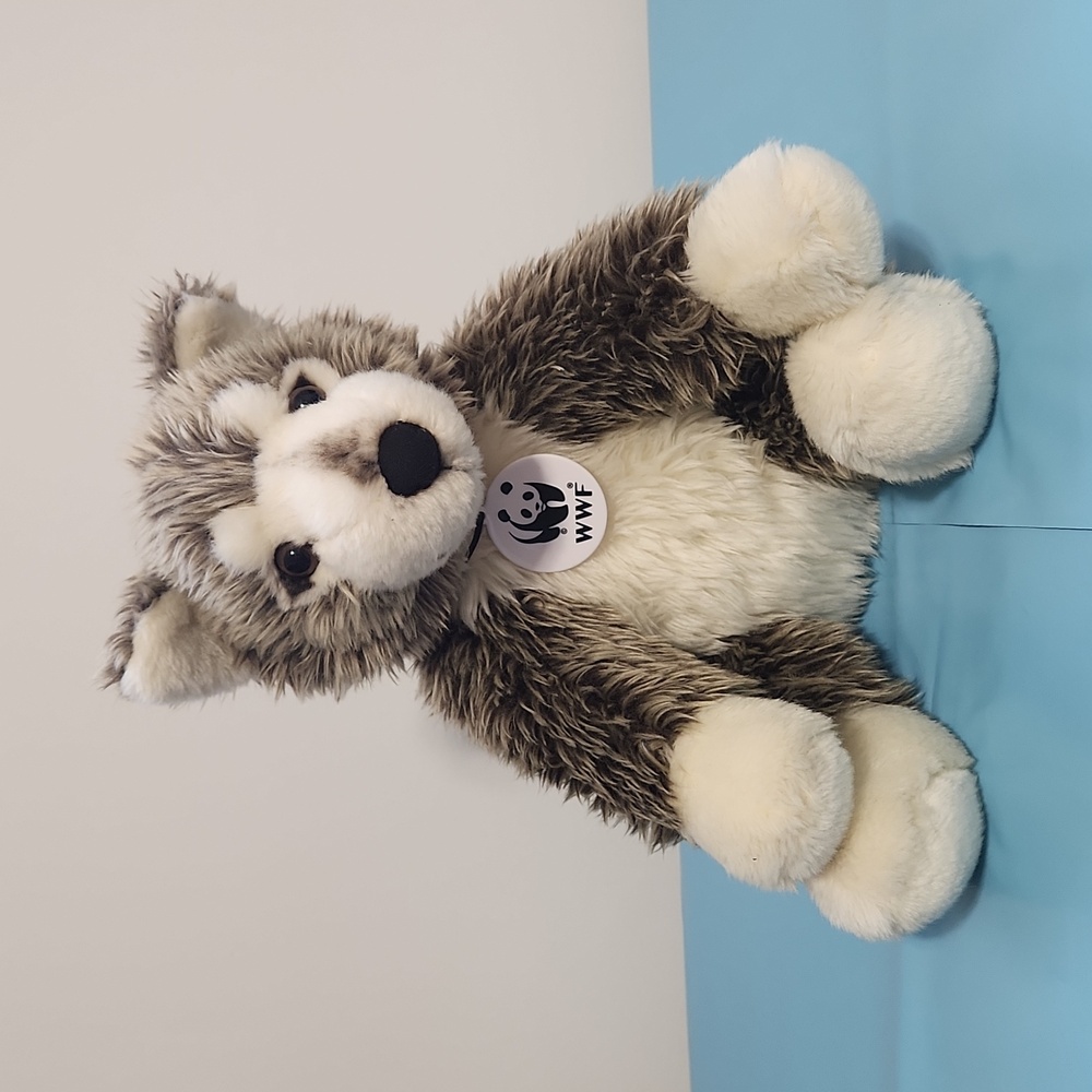 Grey Wolf Build-A-Bear Workshop Plush 12" 2009 Collectibear